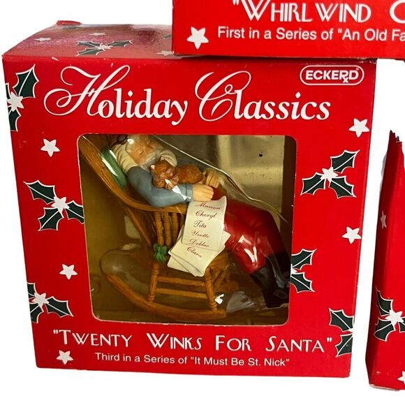 Eckerd Holiday Classics Ornaments Vintage Lot of 3 Christmas Series New in Box - Picture 3 of 10